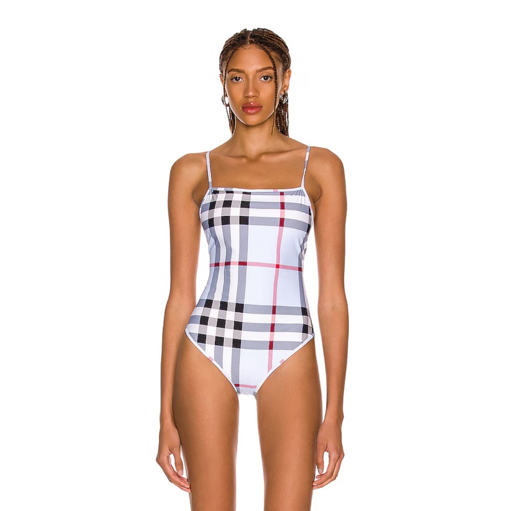 COPY - Burberry Delia One Piece Blue Swim Suit